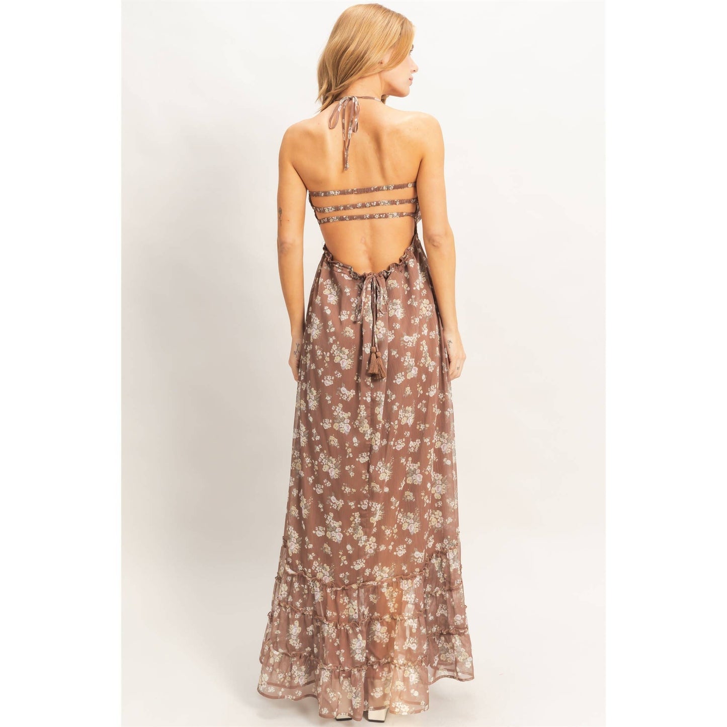 Wildflower Whimsy Smocked Maxi Dress