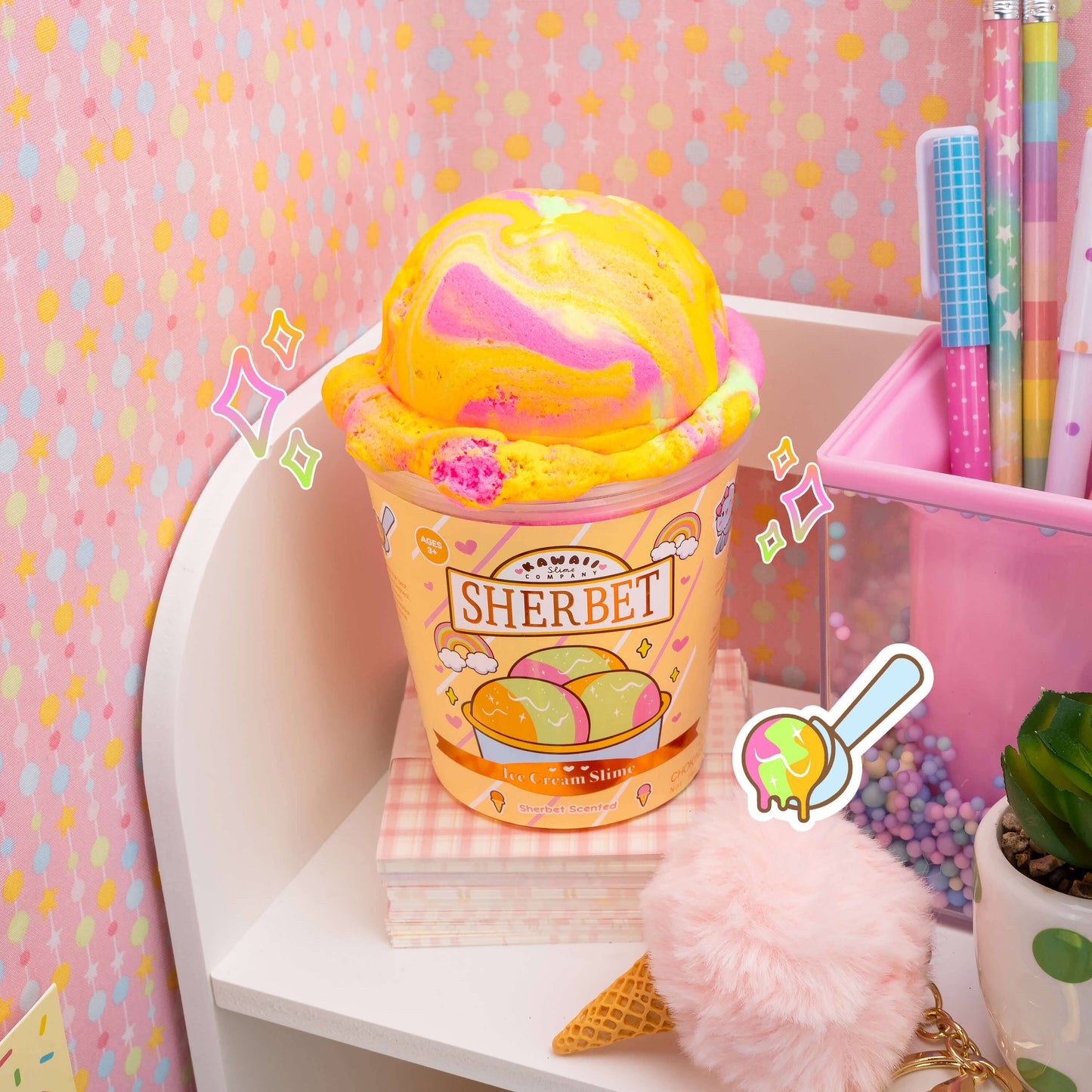 Sherbet Scented Ice Cream Pint Slime