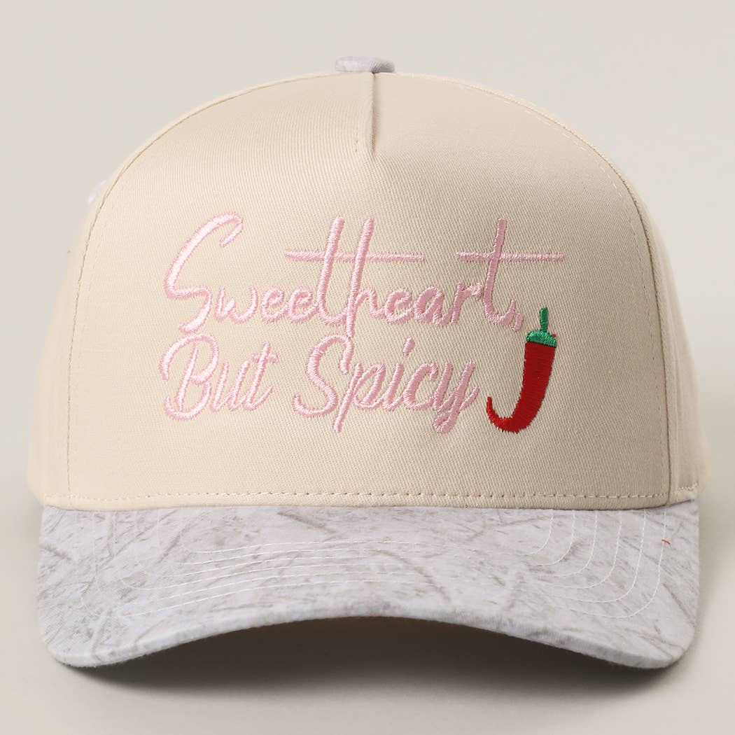 Sweetheart, But Spicy Camo Trucker Hat | Embroidered Western Graphic Cap