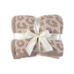 Knitted Leopard Print Throw Blanket – Ultra Soft Cozy Animal Print Home Blanket