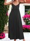 Double Strap Tie Back Maxi Dress – Flowy Sleeveless Summer Long Dress
