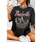 Nashville Oversized Graphic Tee – Vintage Country Music Western T-Shirt