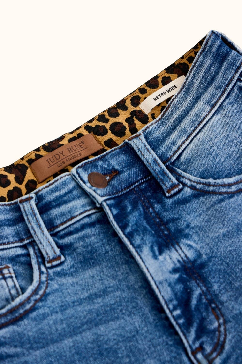 Wild Side Judy Blue High-Rise Retro Wide Leg Jeans – Classic Stone