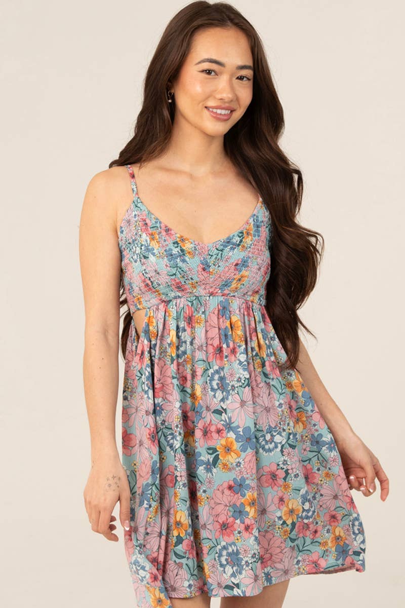 Wildflower Skies Cutout Sundress