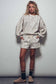 Leaf Print Crewneck with Matching Shorts