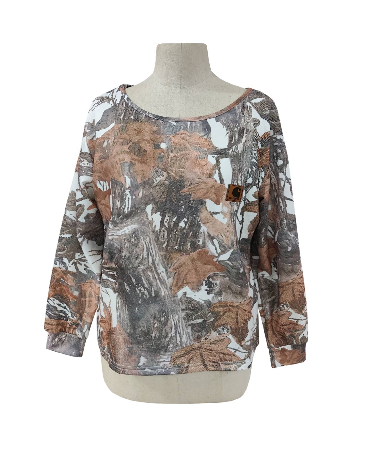 Retro Camo Printed Long Sleeve
