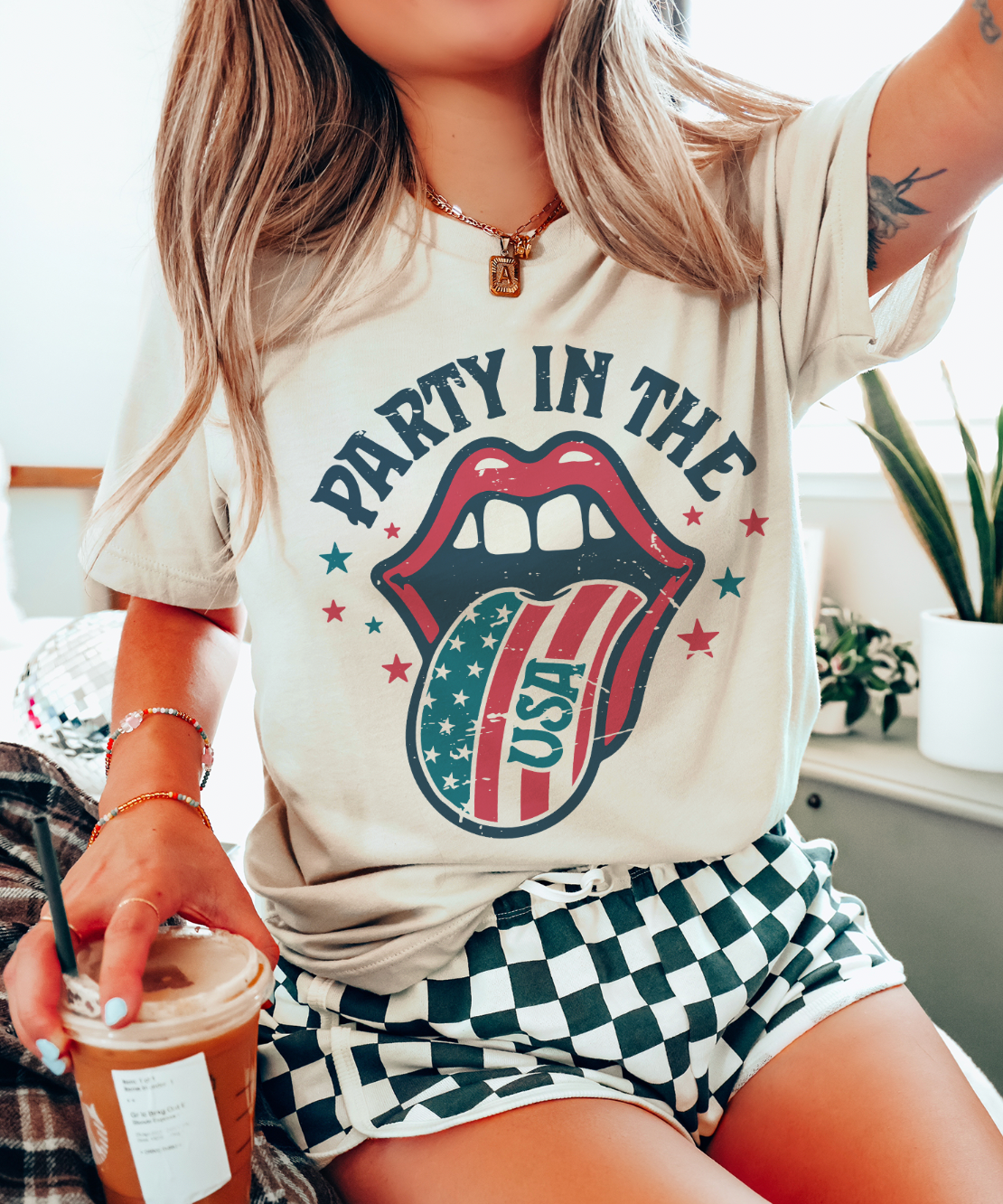 Stars & Stripes Party in the USA Graphic Tee
