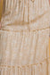 Golden Meadow Floral Tiered Maxi Skirt