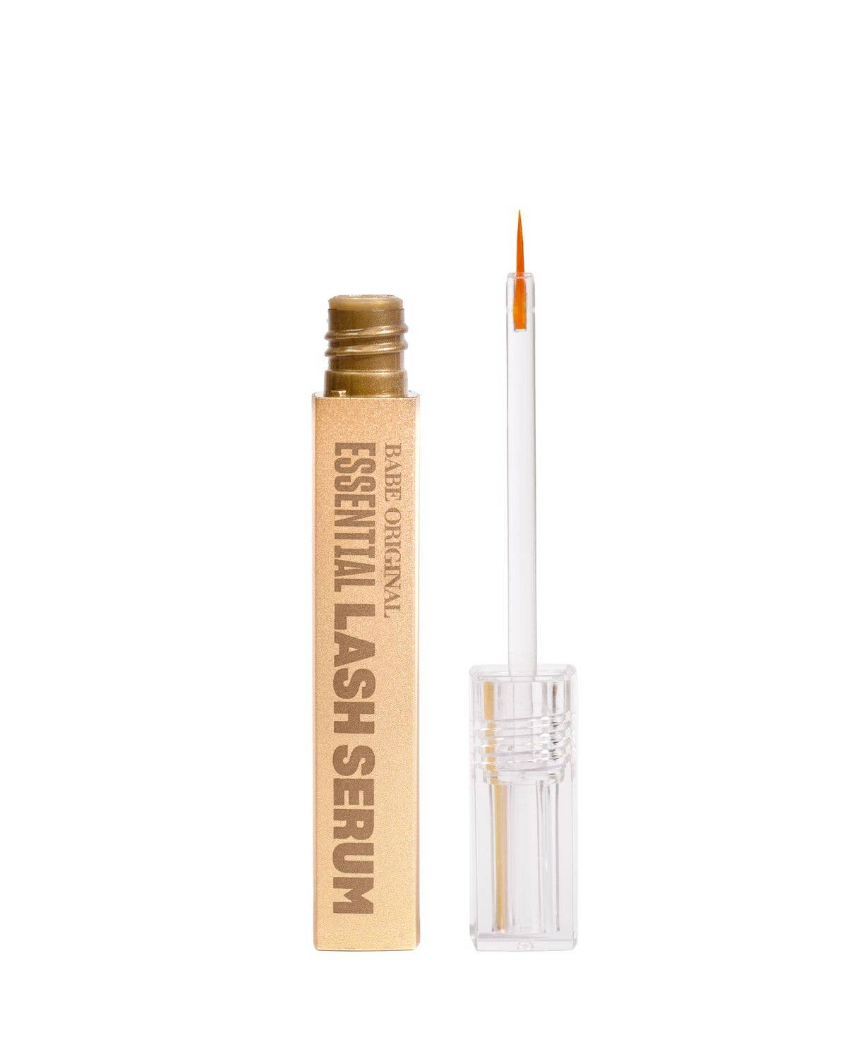 Babe Original Essential Lash Serum 2mL biotin-infused lash serum in blue and black packaging.