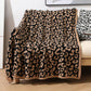 Knitted Leopard Print Throw Blanket – Ultra Soft Cozy Animal Print Home Blanket