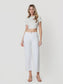 Coastal Chic Optic White Wide Leg Crop Jeans
