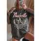 Nashville Oversized Graphic Tee – Vintage Country Music Western T-Shirt