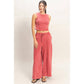 Mineral Washed Sleeveless Top &  Pants Set – Relaxed Lounge Wear (Sold Separately)
