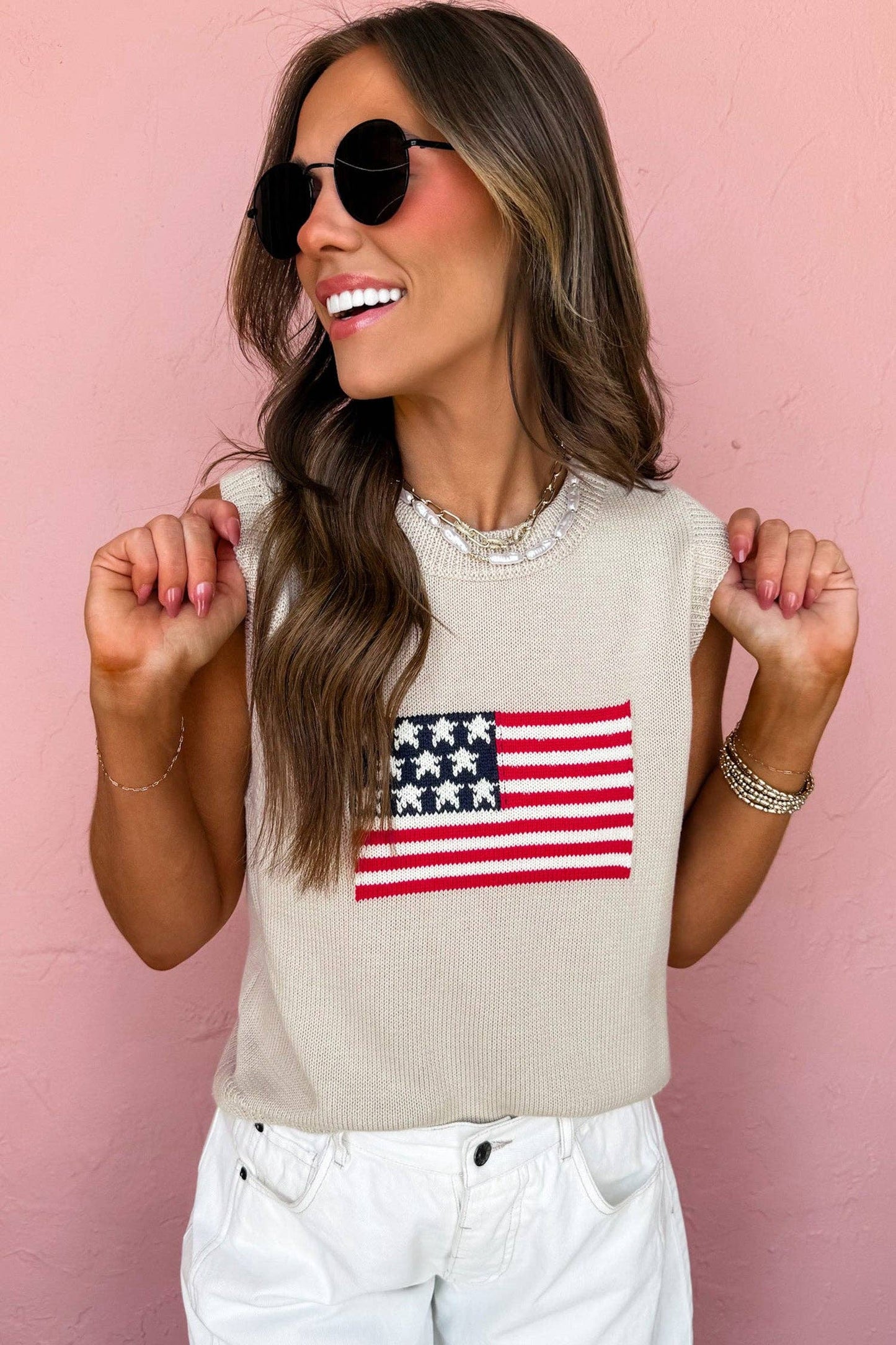 The Stars & Stripes Sweater Tank