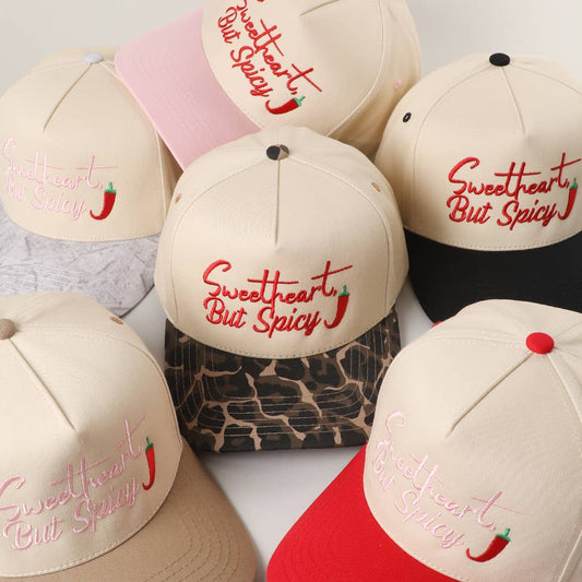 Sweetheart, But Spicy Camo Trucker Hat | Embroidered Western Graphic Cap