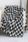 Checkerboard Printed Soft Throw Blanket – 6.5ft x 4ft