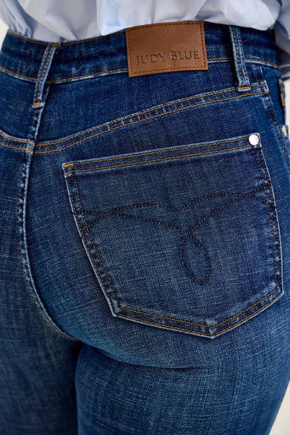 The Charlotte Judy Blue High-Rise Flare Jeans – Modern Indigo