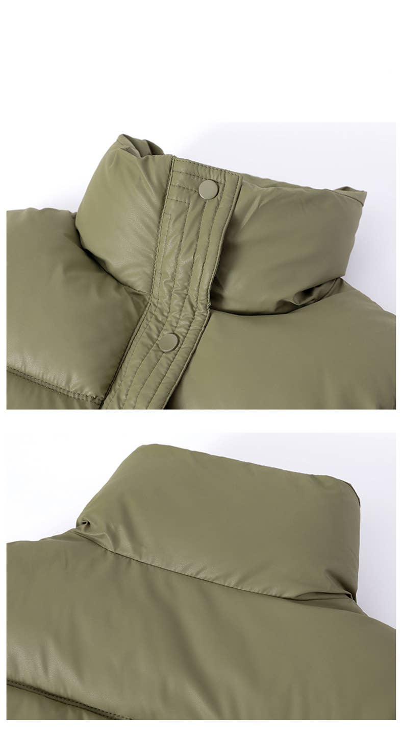 Cotton-Padded Puffer Vest – Warm Quilted Winter Vest