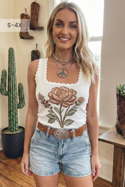 Desert Bloom Sweater Vest