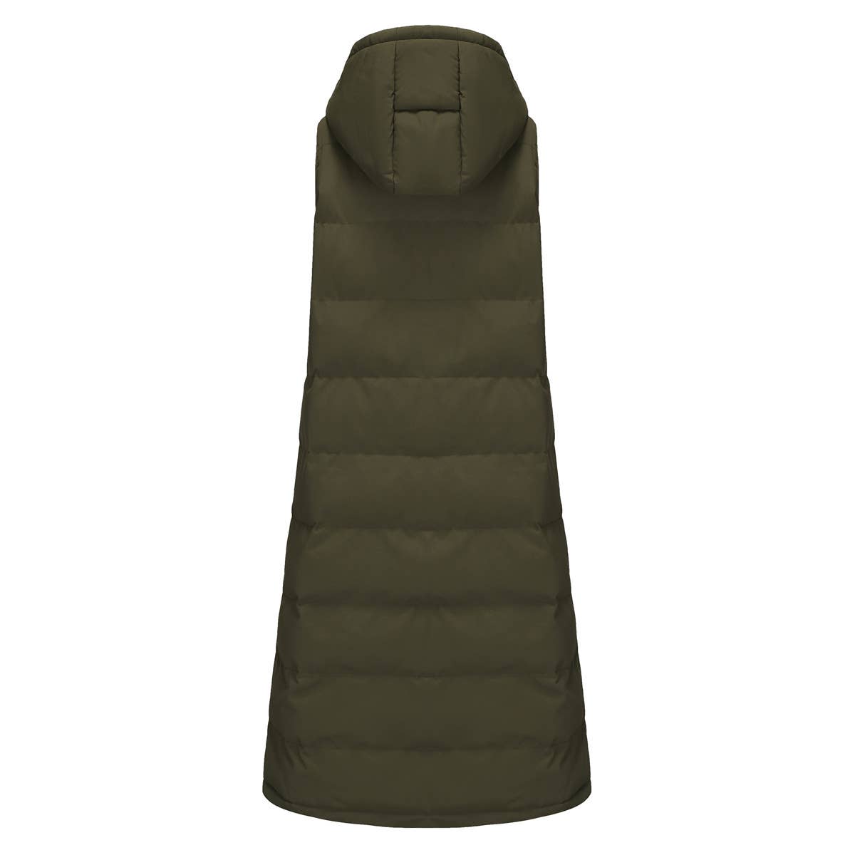 Sleeveless Long Puffer Vest – Quilted Maxi Puffer