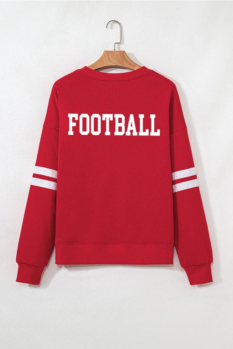Sunday Kickoff Oversized Game Day Football Sweatshirt