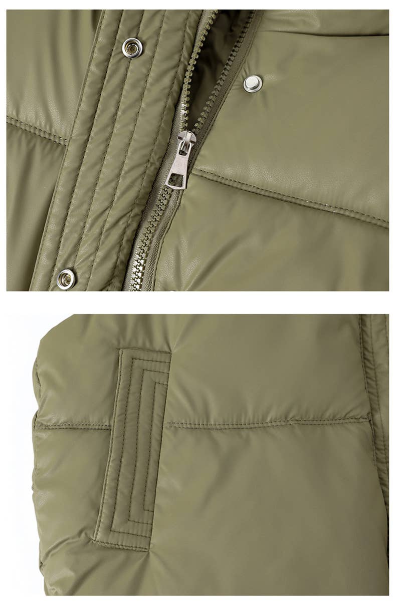 Cotton-Padded Puffer Vest – Warm Quilted Winter Vest